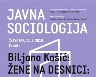 Prof. dr. sc. Biljana Kašić: „Žene na desnici: o emancipaciji, moći i (ne)razumijevanju ravnopravnosti“